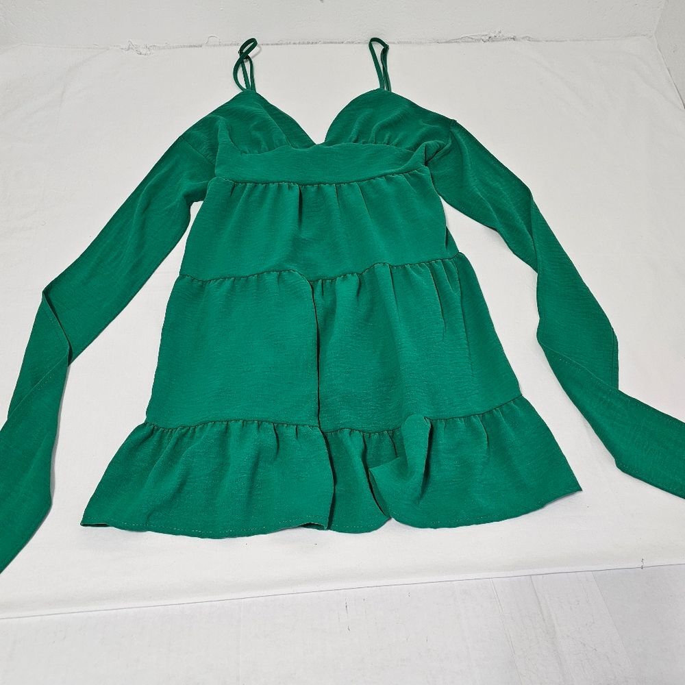 Altar'd Stare Kelley Green Dress Nwt Women's Sz Medium - Picture 4 of 10